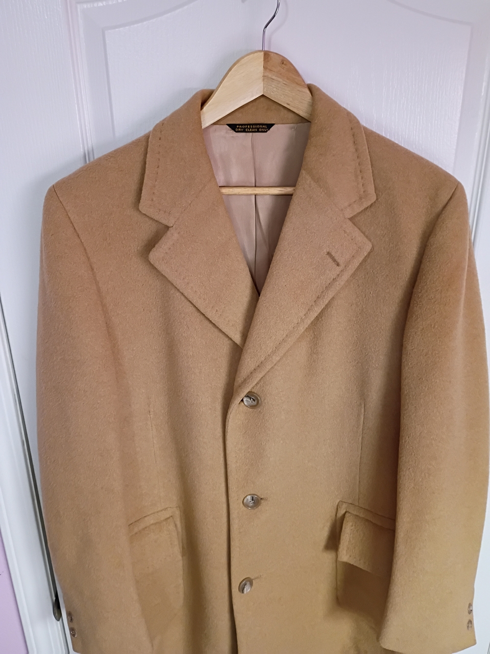 60's "Camel Hair" Vintage Overcoat Made In USA - Picture 3 of 15